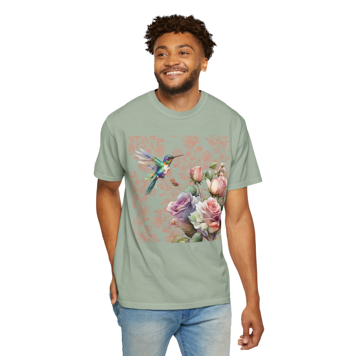 Hummingbird 1 Unisex Garment-Dyed T-shirt
