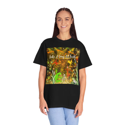 Take A Leap Of Faith Unisex Garment-Dyed T-shirt