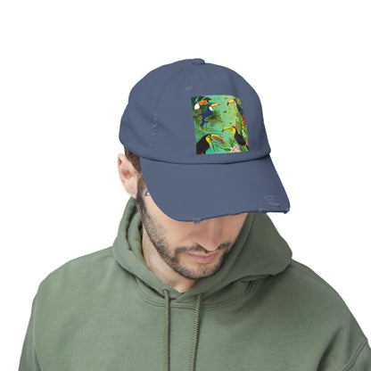 Toucans Unisex Distressed Cap