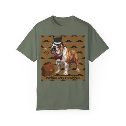 Pawsitively Dapper Unisex Garment-Dyed T-shirt