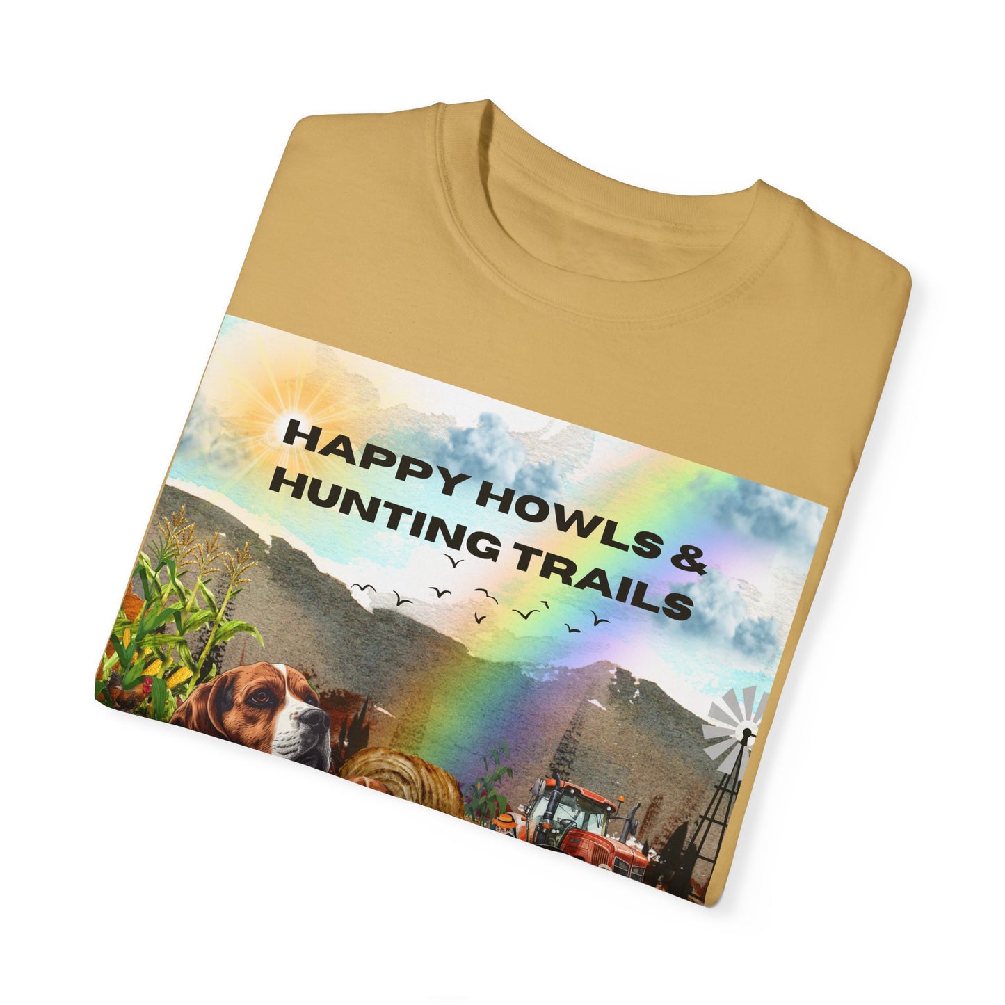 Happy Howls Unisex Garment-Dyed T-shirt