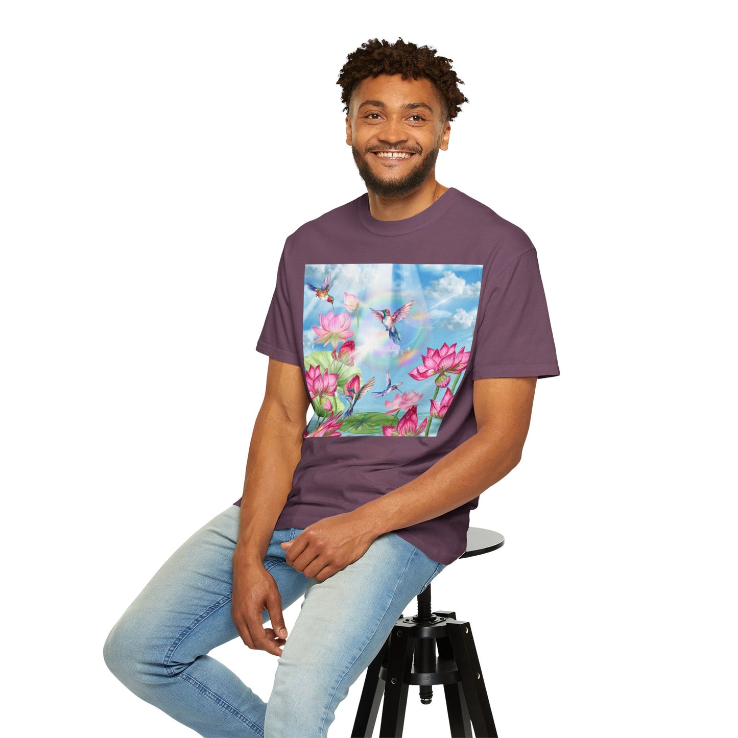 Sipping On Sunshine Unisex Garment-Dyed T-shirt