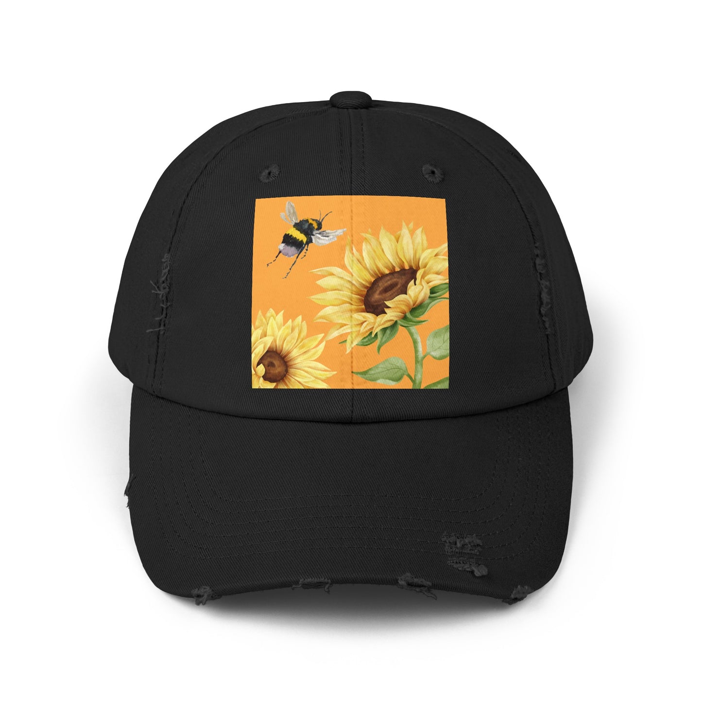 Bee Unisex Distressed Cap