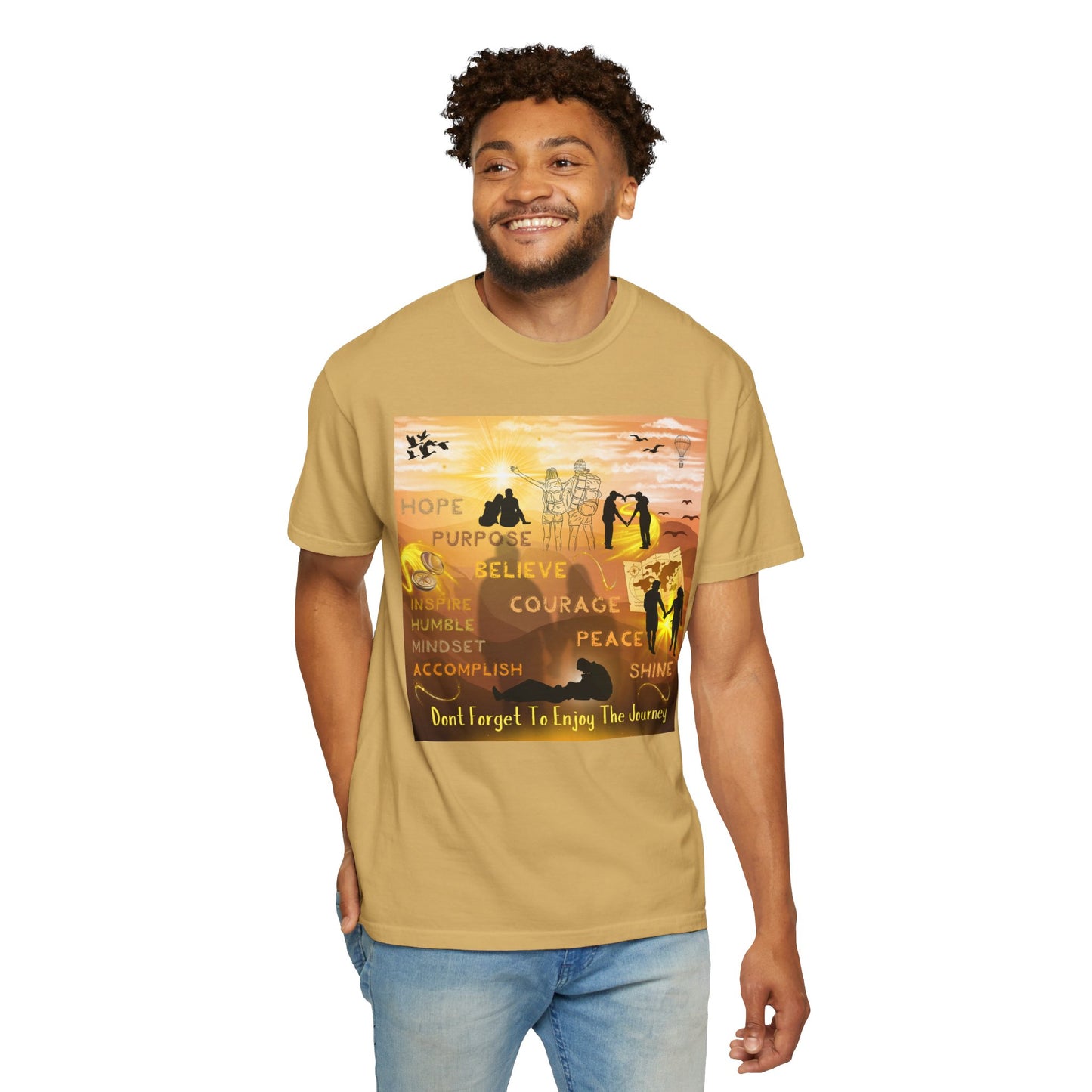 Enjoy The Journey Unisex Garment-Dyed T-shirt