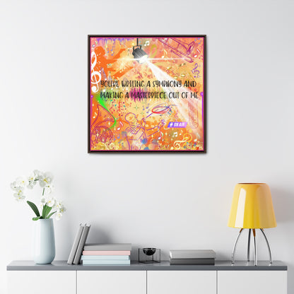 Symphony Gallery Canvas Wraps, Square Frame