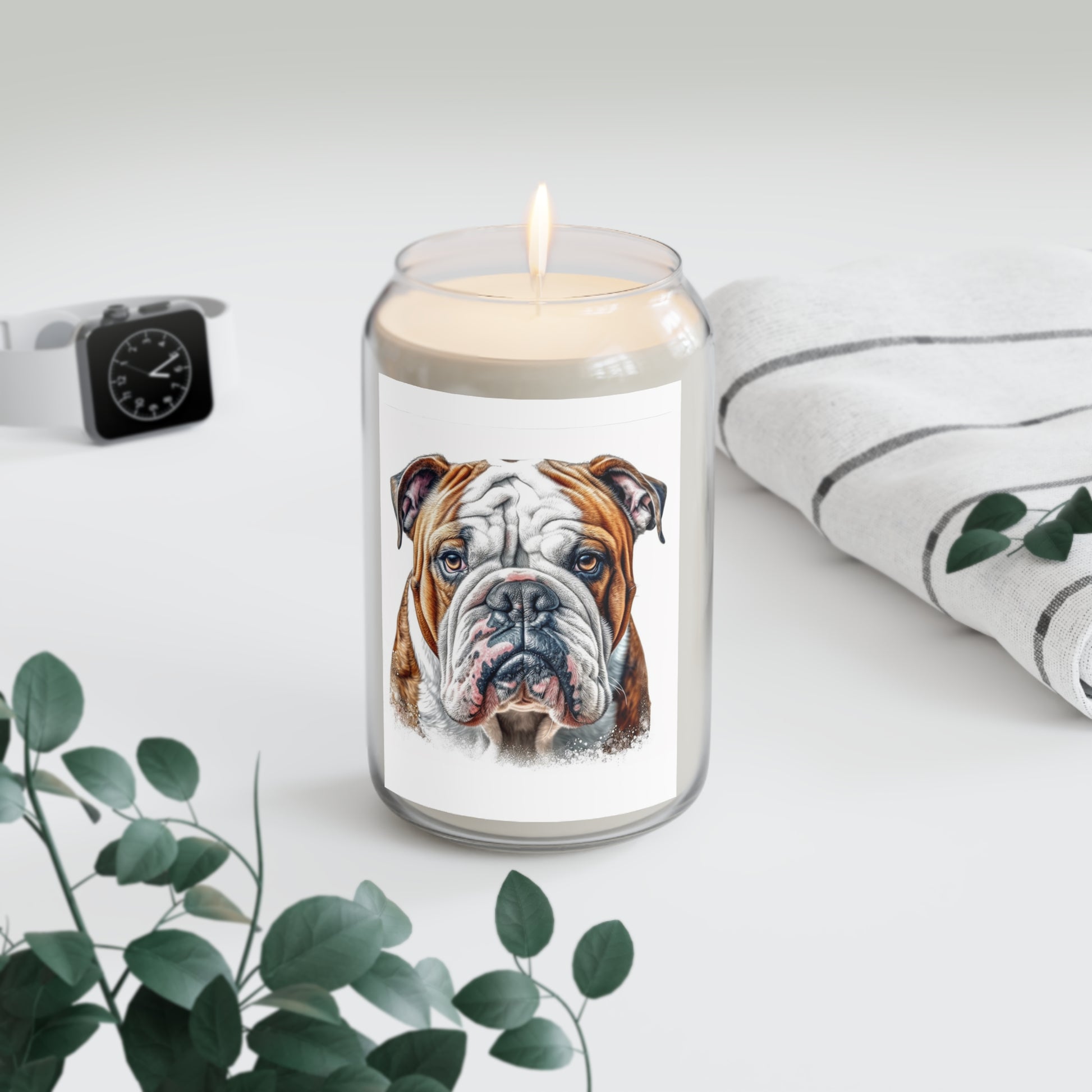 English Bulldog Scented Candle, 13.75oz
