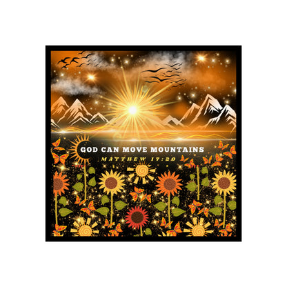 God Can Move Mountains Fine Art Poster