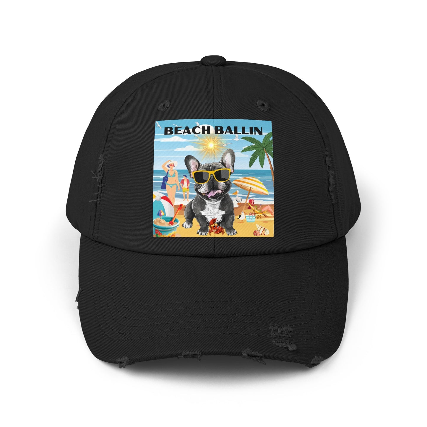 Beach Ballin Unisex Distressed Cap