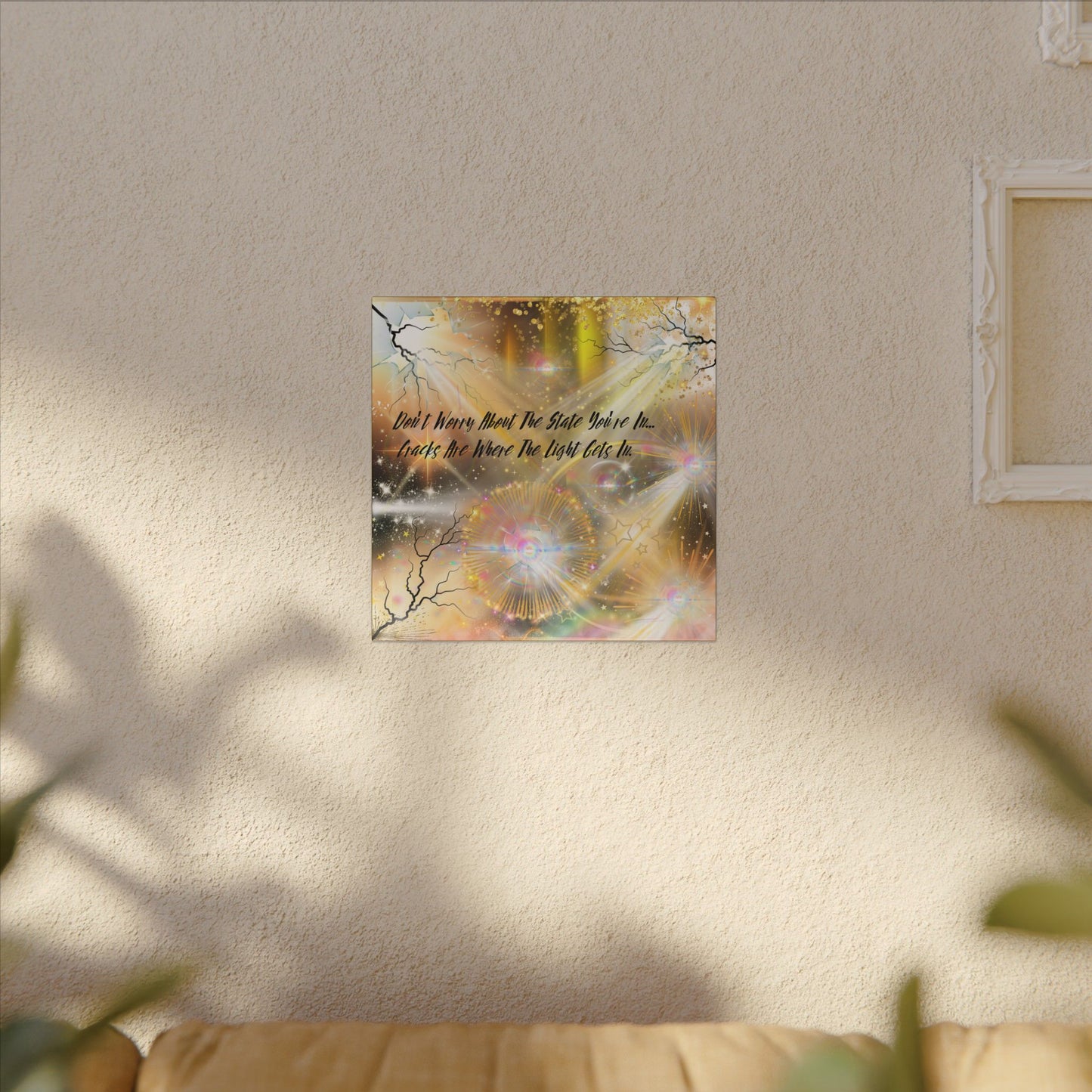 Don't Worry - Inspirational Wall Art, Motivational Decor, Home Office Artwork, Uplifting Canvas, Modern Room Statement