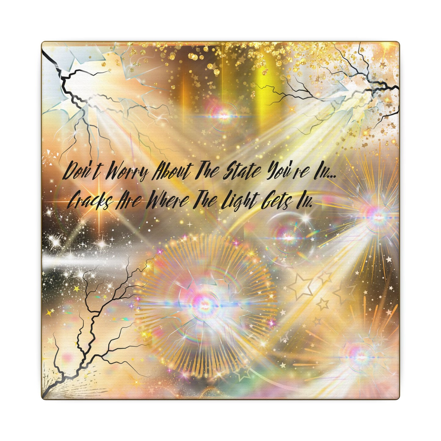 Don't Worry - Inspirational Wall Art, Motivational Decor, Home Office Artwork, Uplifting Canvas, Modern Room Statement