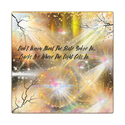 Don't Worry - Inspirational Wall Art, Motivational Decor, Home Office Artwork, Uplifting Canvas, Modern Room Statement