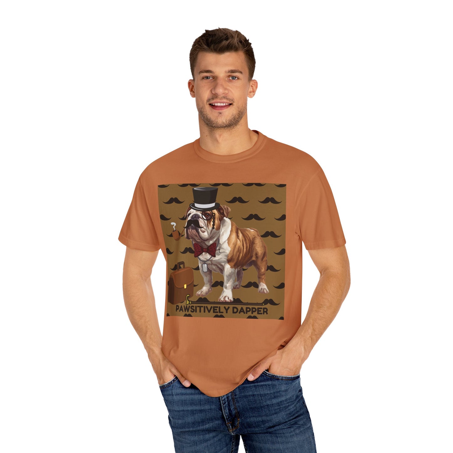 Pawsitively Dapper Unisex Garment-Dyed T-shirt