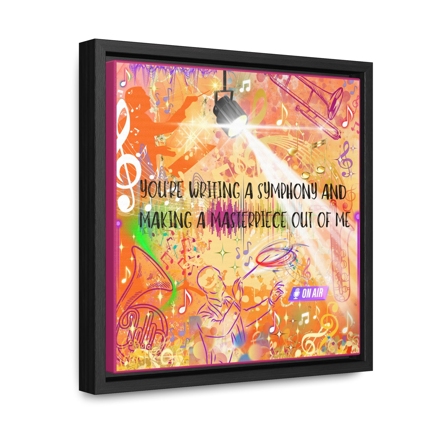 Symphony Gallery Canvas Wraps, Square Frame