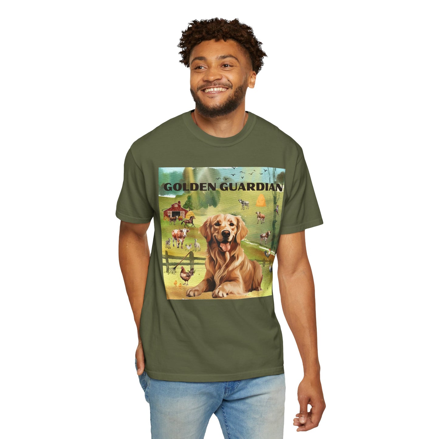 Golden Guardian Unisex Garment-Dyed T-shirt