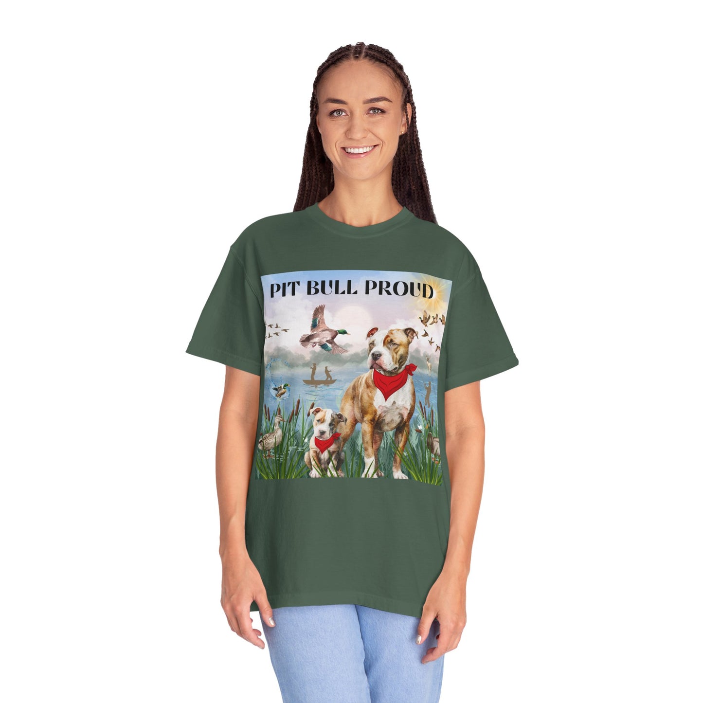 Pit Bull Proud Unisex Garment-Dyed T-shirt