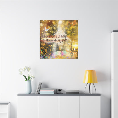 Your Word - Inspirational Wall Art, Custom Canvas Print, Home Decor, Motivational Quote, Spiritual Artwork, Wall Decor Gift