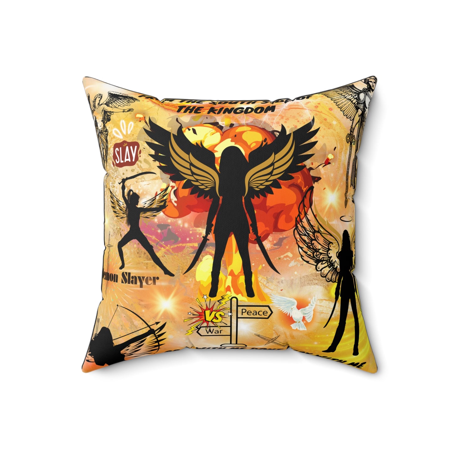 From The South Side Of The Kingdom Spun Polyester Square Pillow