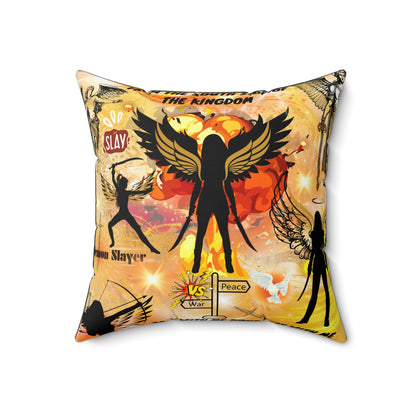 From The South Side Of The Kingdom Spun Polyester Square Pillow