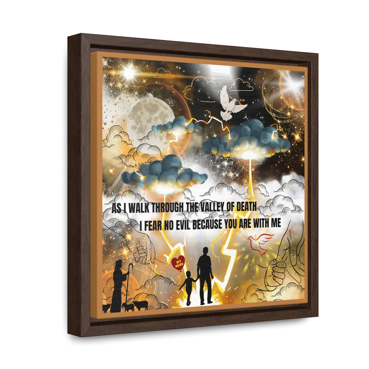 I Fear No Evil Gallery Canvas Wraps, Square Frame