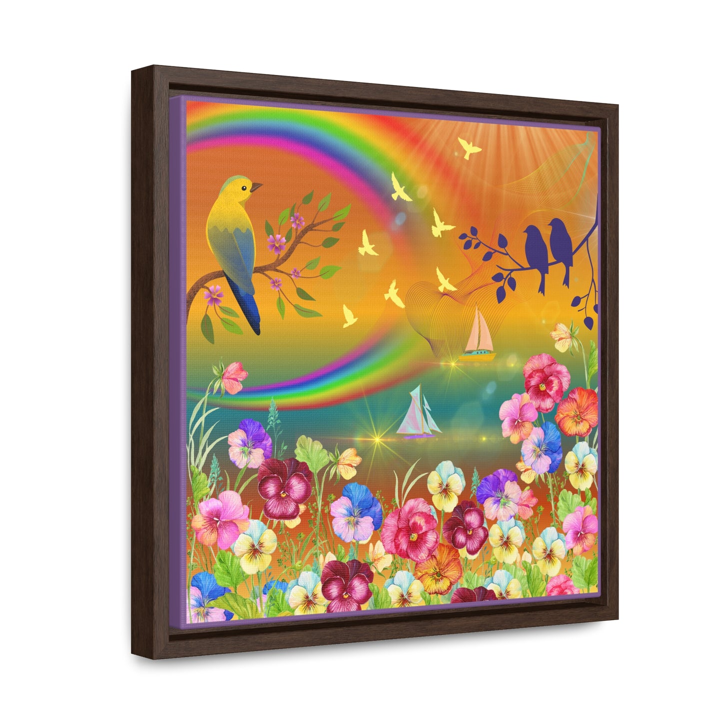 A New Day Gallery Canvas Wraps, Square Frame