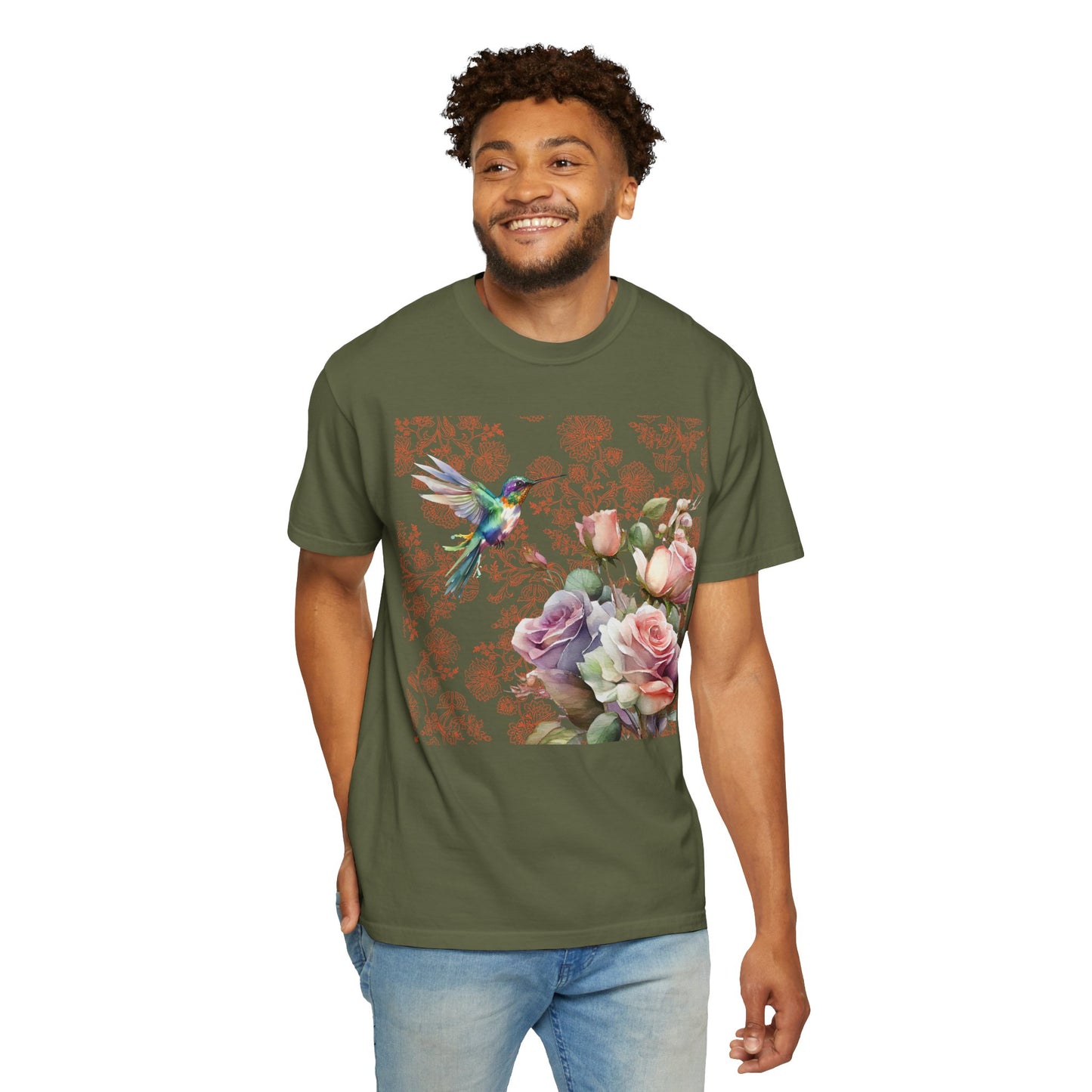 Hummingbird 1 Unisex Garment-Dyed T-shirt