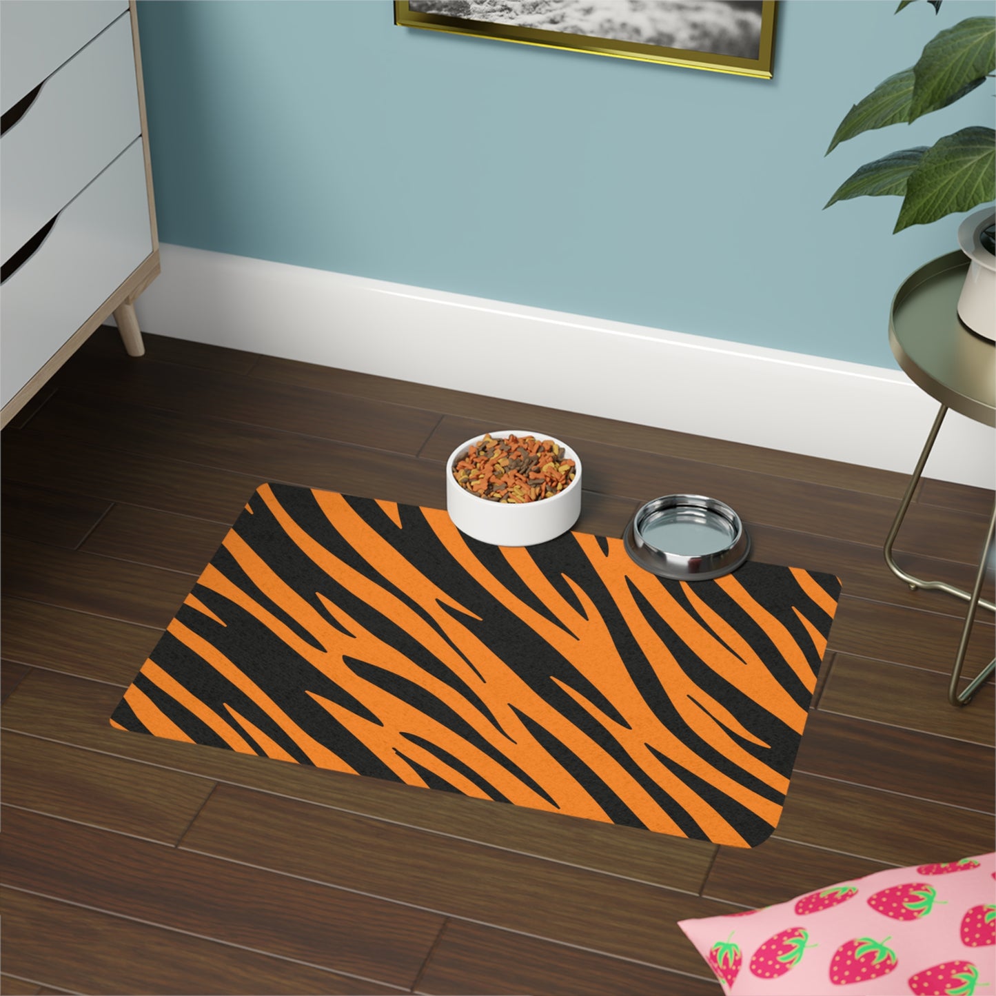 Pet Food Mat (12x18) Tiger