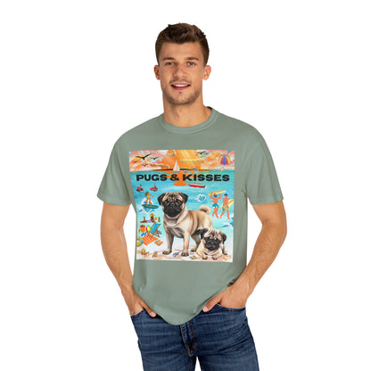 Pugs & Kisses Unisex Garment-Dyed T-shirt