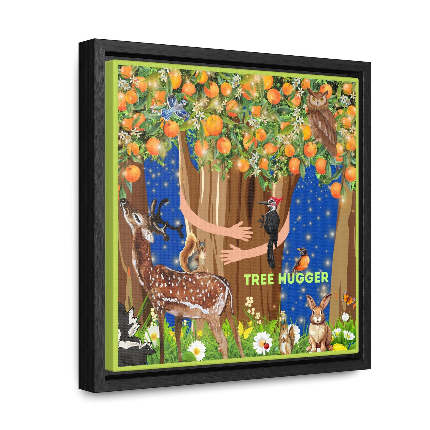 Tree Hugger Canvas Wall Art