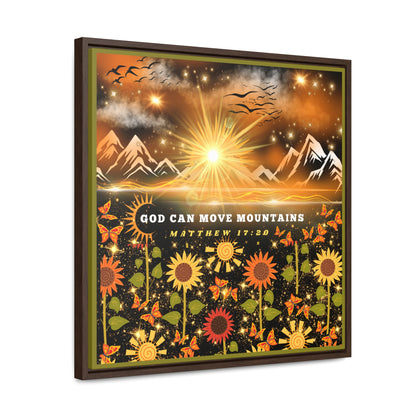 God Can Move Mountains Canvas Wall Art