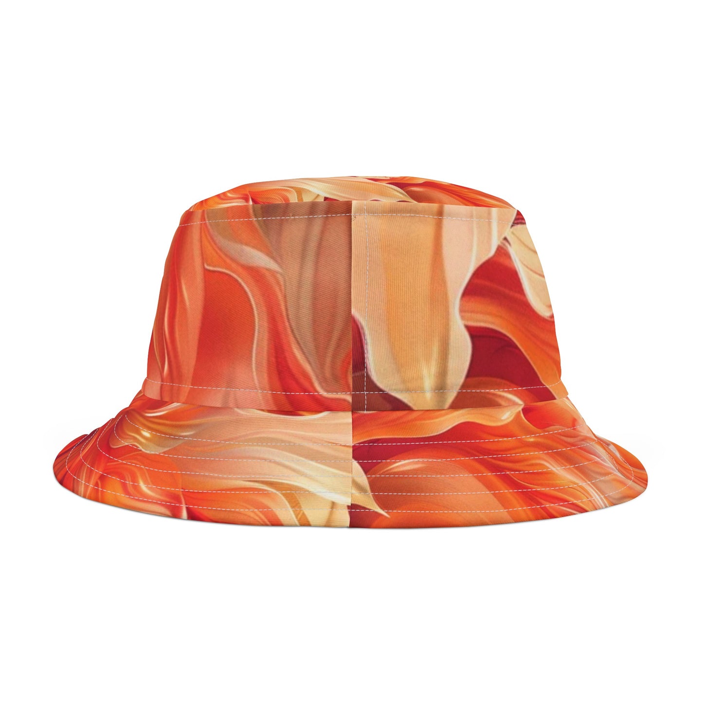 Bucket Hat (AOP) Orange Floral 2