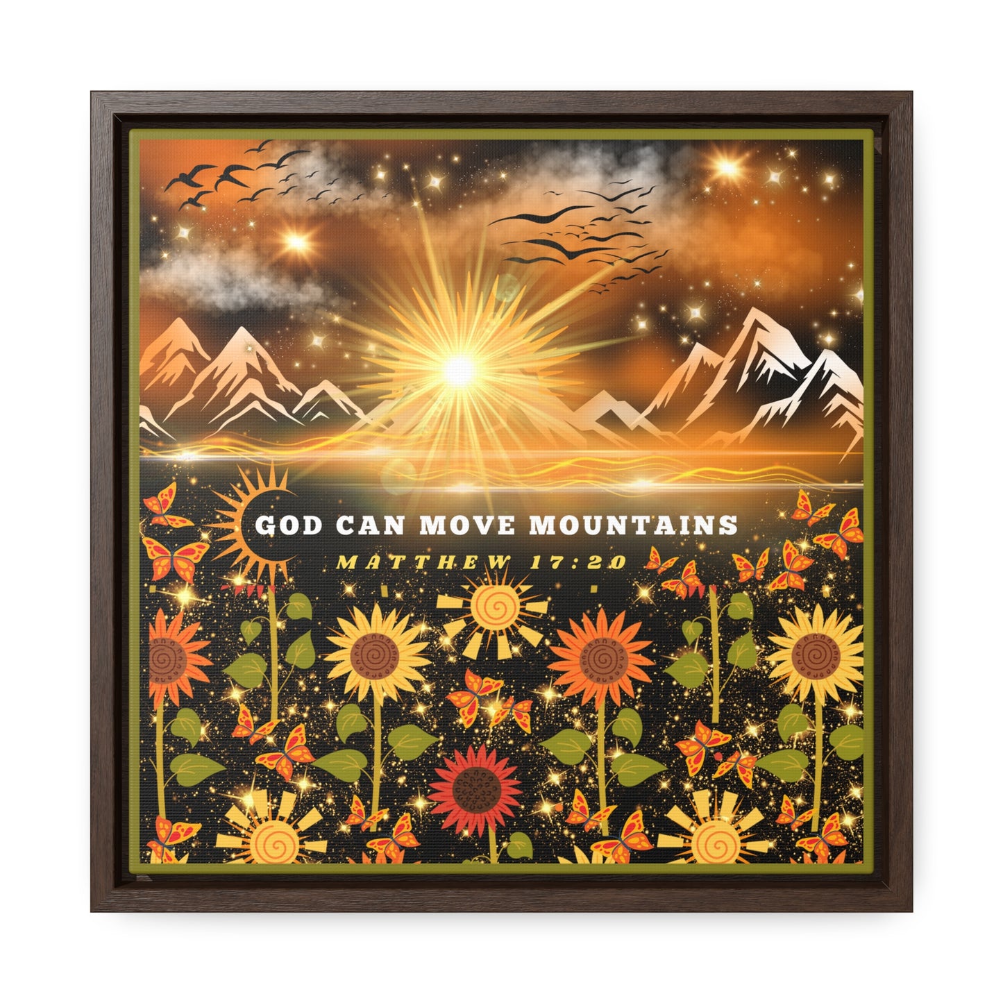 God Can Move Mountains Canvas Wall Art