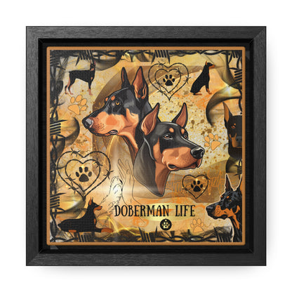 Doberman Life Canvas Wall Art