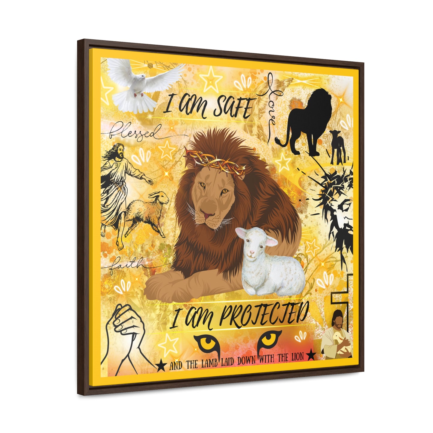 I Am Safe Gallery Canvas Wraps, Square Frame