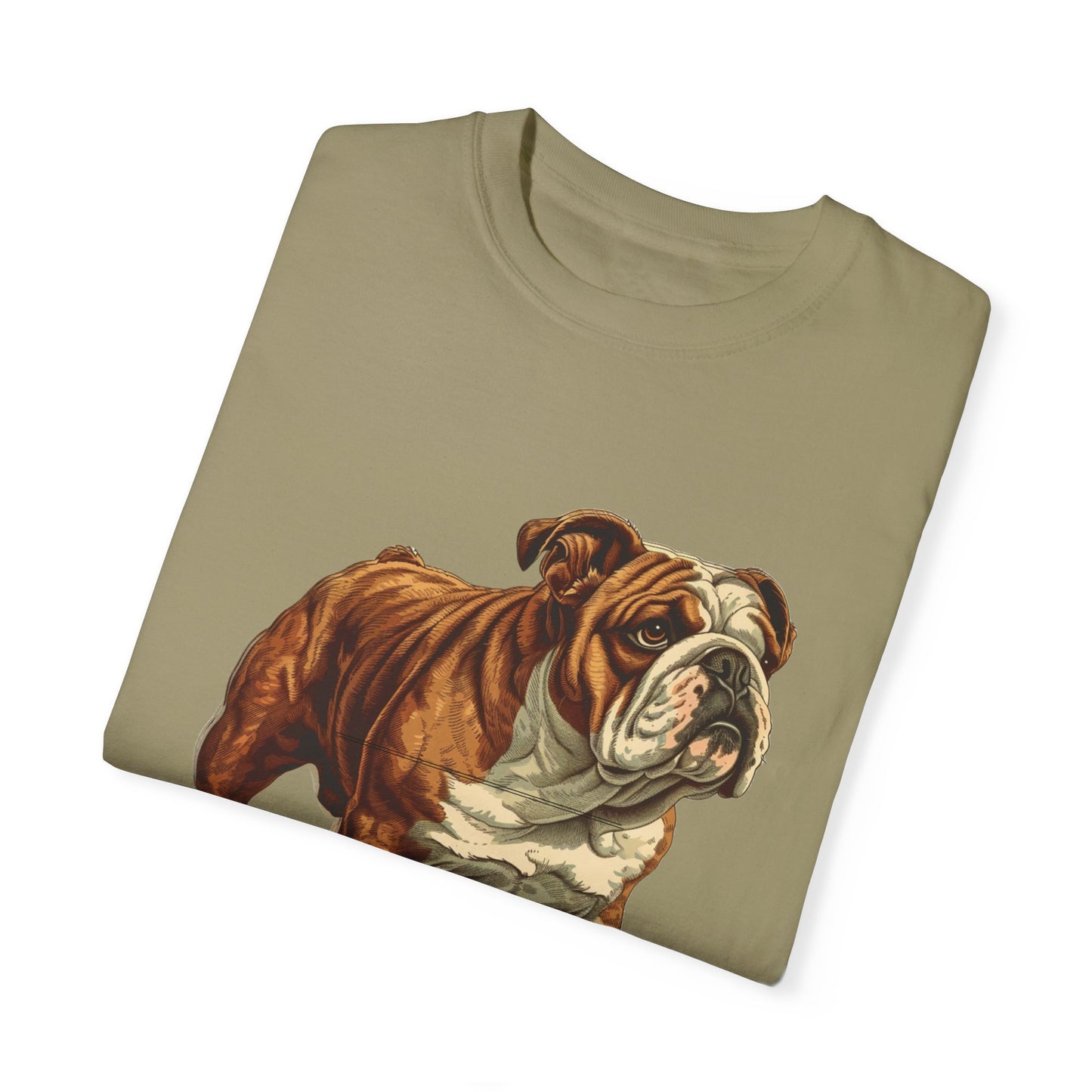 English Bulldog Dad Unisex Garment-Dyed T-shirt