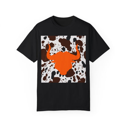 Cow 3 Unisex Garment-Dyed T-shirt