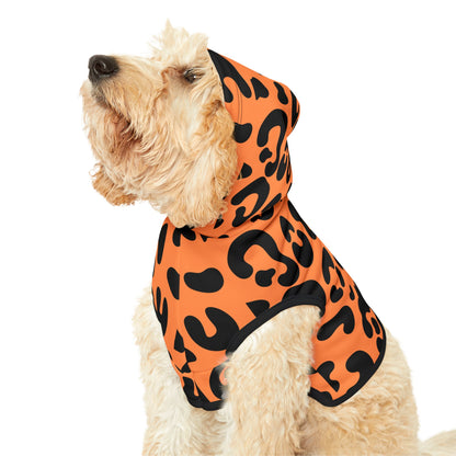 Pet Hoodie Leopard Orange