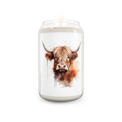 Highland Cow 5 Scented Candle, 13.75oz