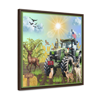 Farming In Florida Buccaneers Gallery Canvas Wraps, Square Frame