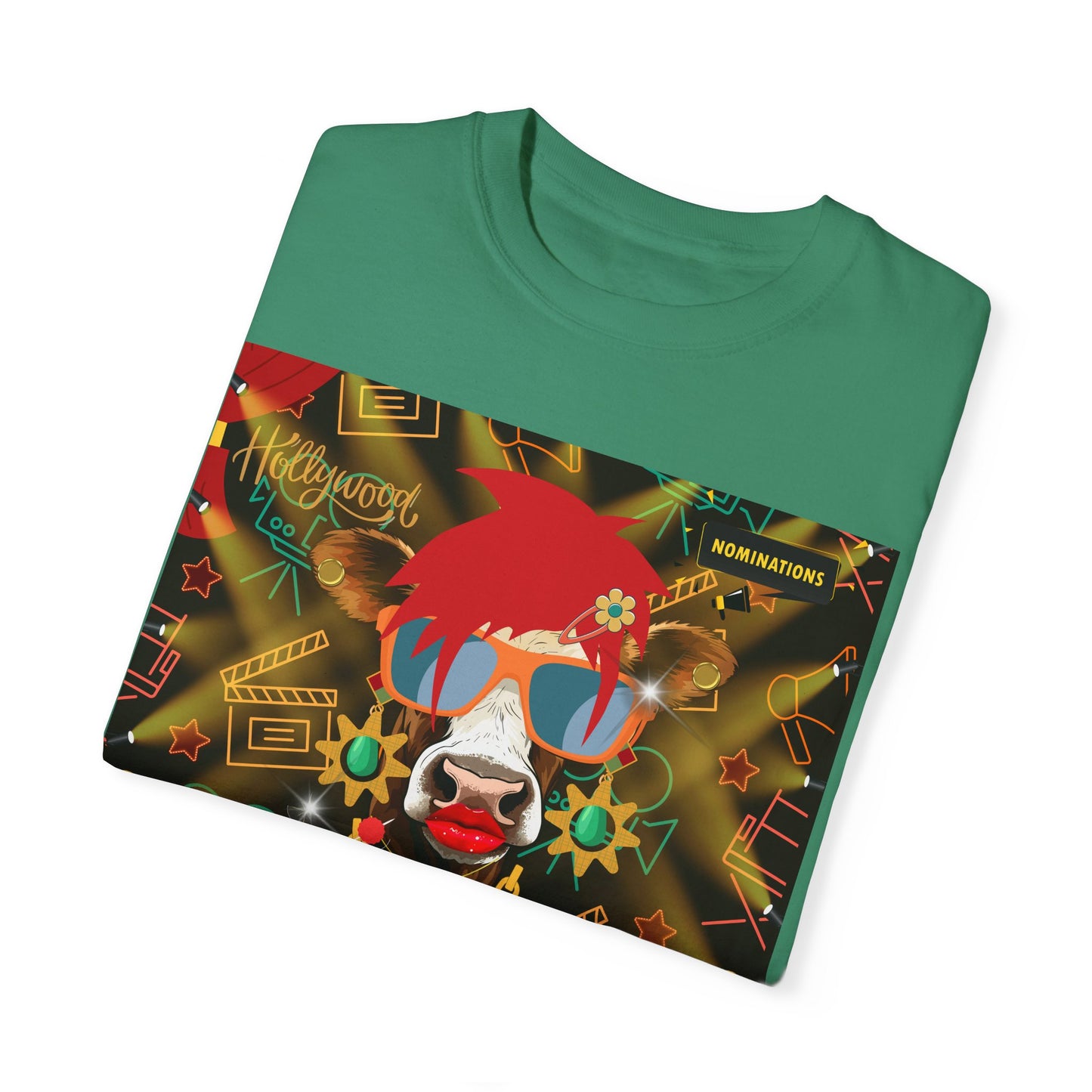 Udderly Glamorous Moo-vie Star Unisex Garment-Dyed T-shirt