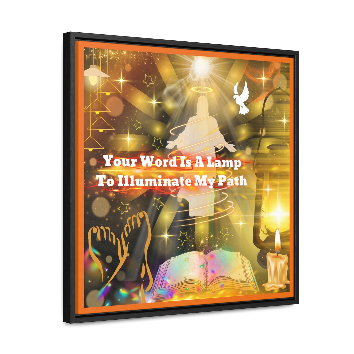 Your Word Gallery Canvas Wraps, Square Frame