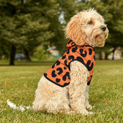 Pet Hoodie Leopard Orange