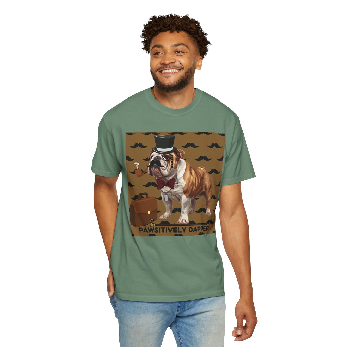 Pawsitively Dapper Unisex Garment-Dyed T-shirt