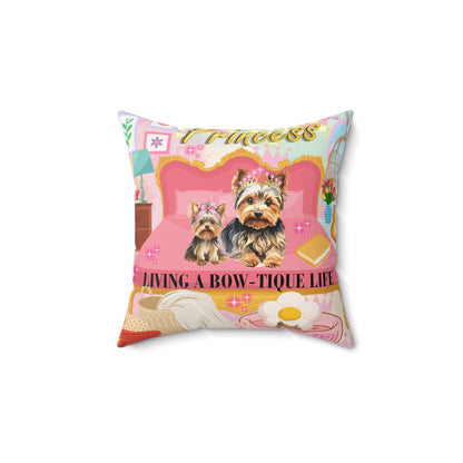 Bow-Tique Life Spun Polyester Square Pillow