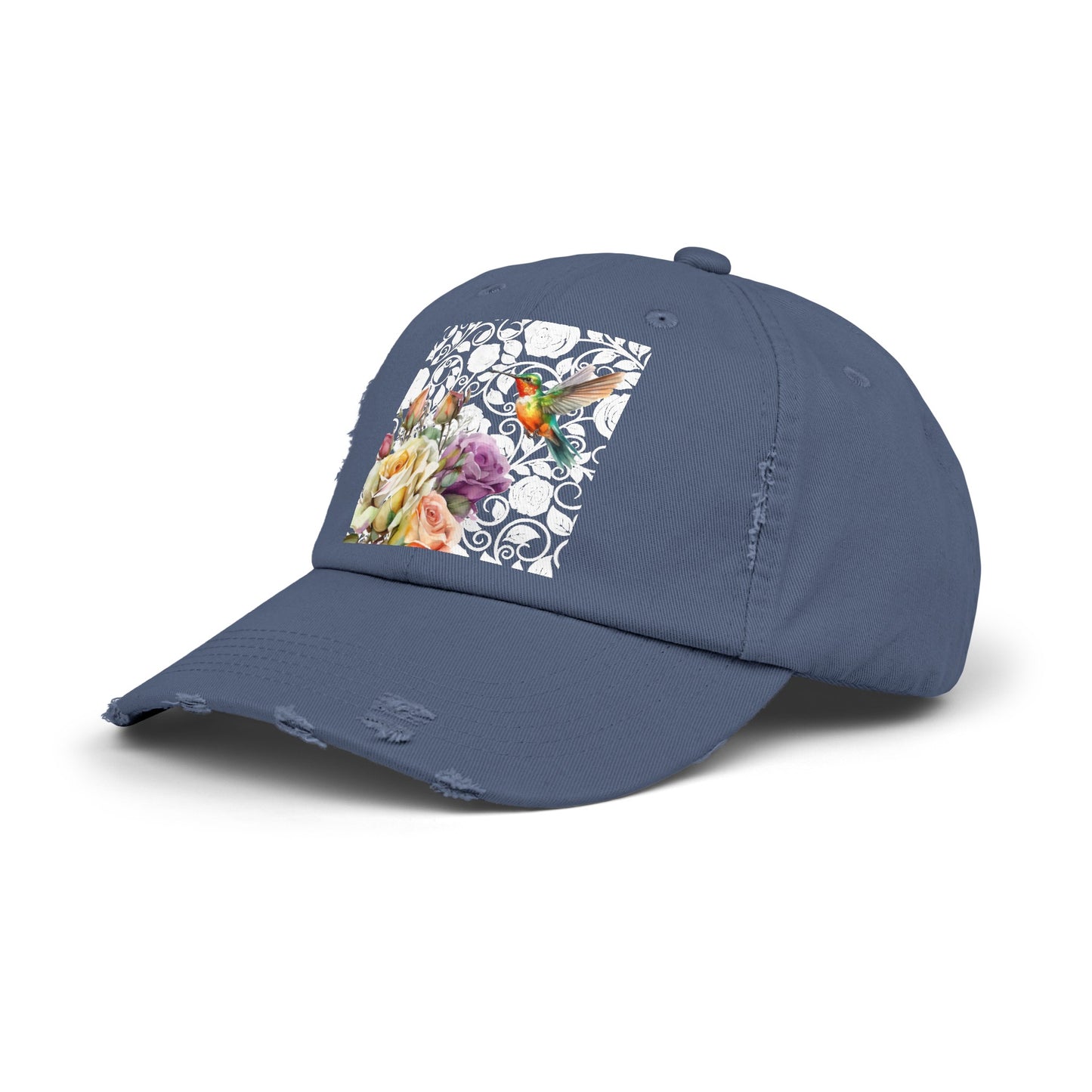 Hummingbird 2 Unisex Distressed Cap