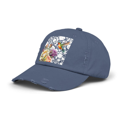 Hummingbird 2 Unisex Distressed Cap