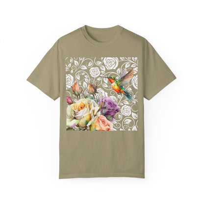 Hummingbird 2 Unisex Garment-Dyed T-shirt