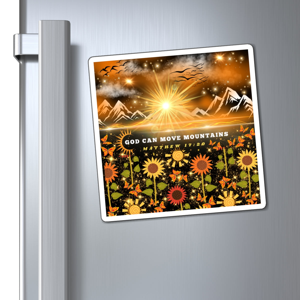 God Can Move Mountains Magnets