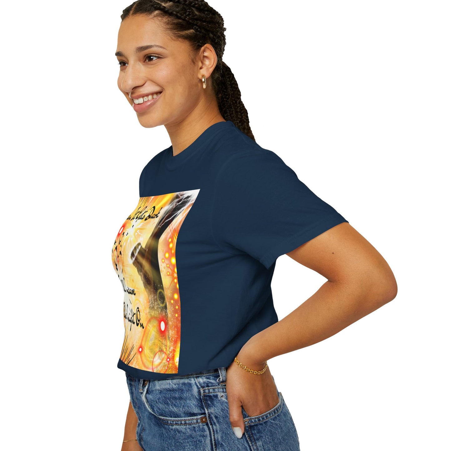 Leave The Light On Unisex Garment-Dyed T-shirt