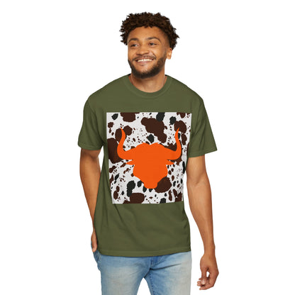 Cow 3 Unisex Garment-Dyed T-shirt