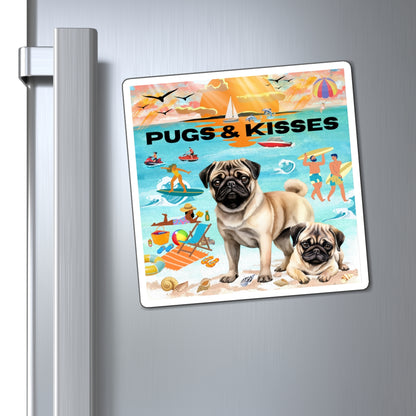 Magnets Pug & Kisses